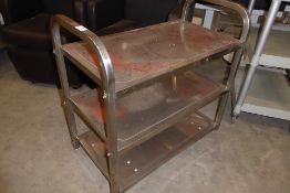 * Stainless steel 3-tier trolley 750 x 400 x 790