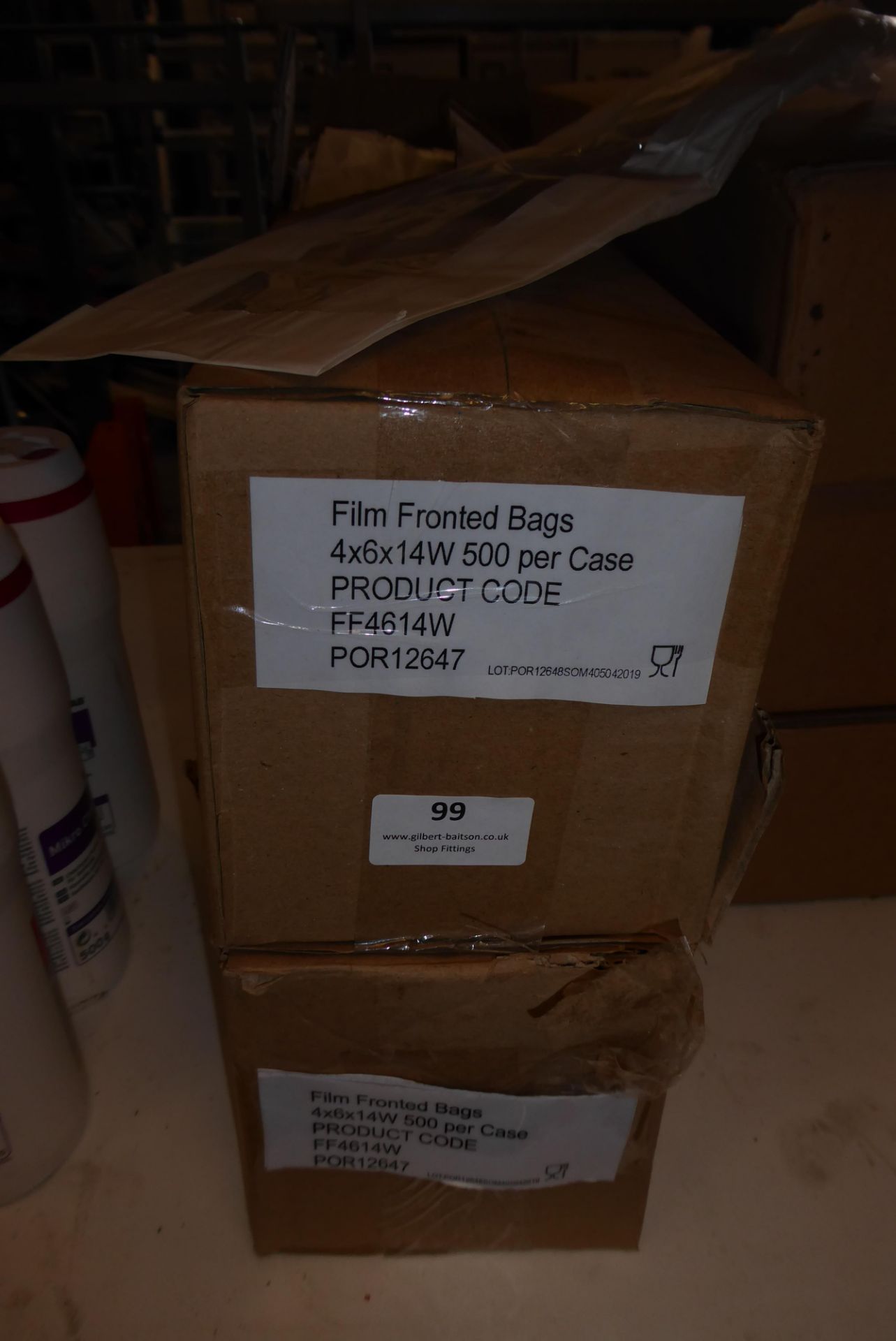 * 1000 film fronted bags 4 inch x 6 inch x 14 inch - Image 2 of 2