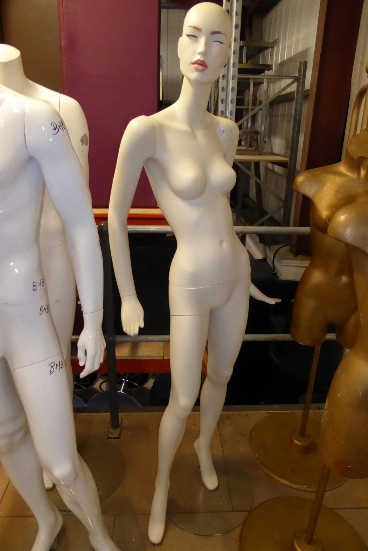 * Female mannequin on stand