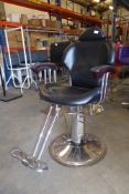 * heavy duty Laboratoires Filorga Paris leatherette gas lift barbers/treatment chair with foot rest