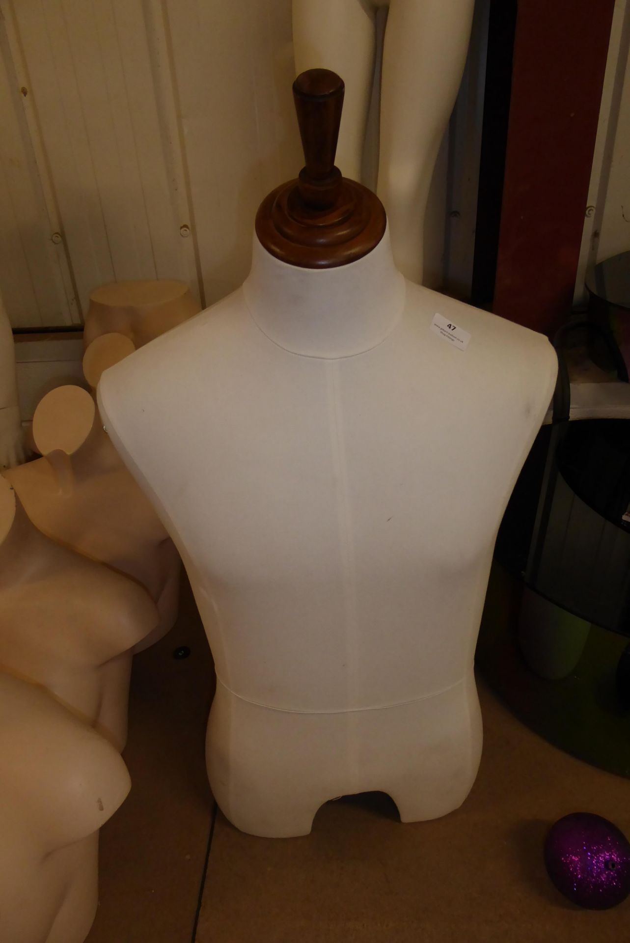 * Tailors dummy style torso fabric covered