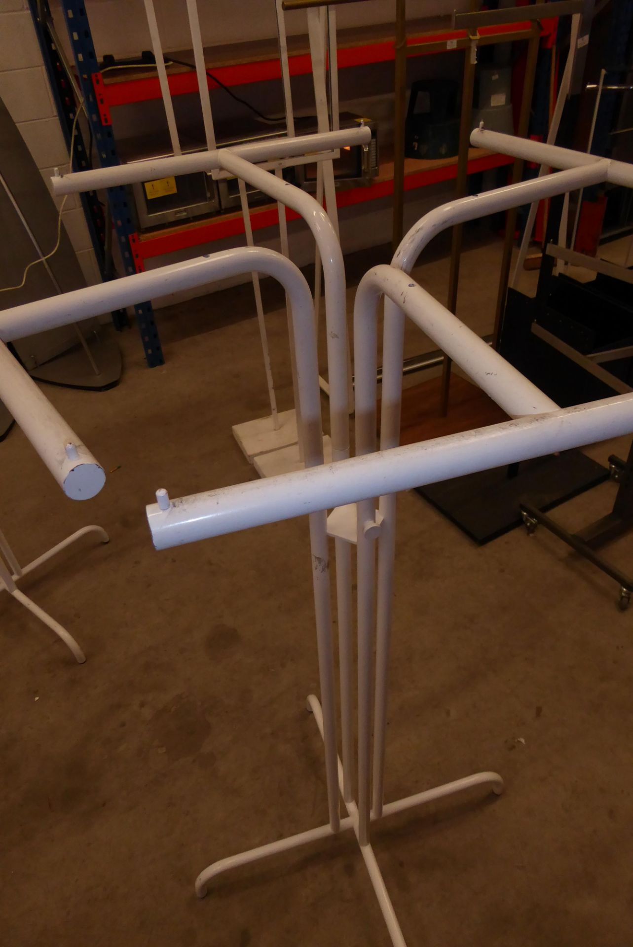 * Two white 4-way waterfall rails - Image 2 of 3