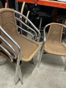 *4 x outside whicker chairs