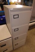 * Grey 4 drawer filing cabinet