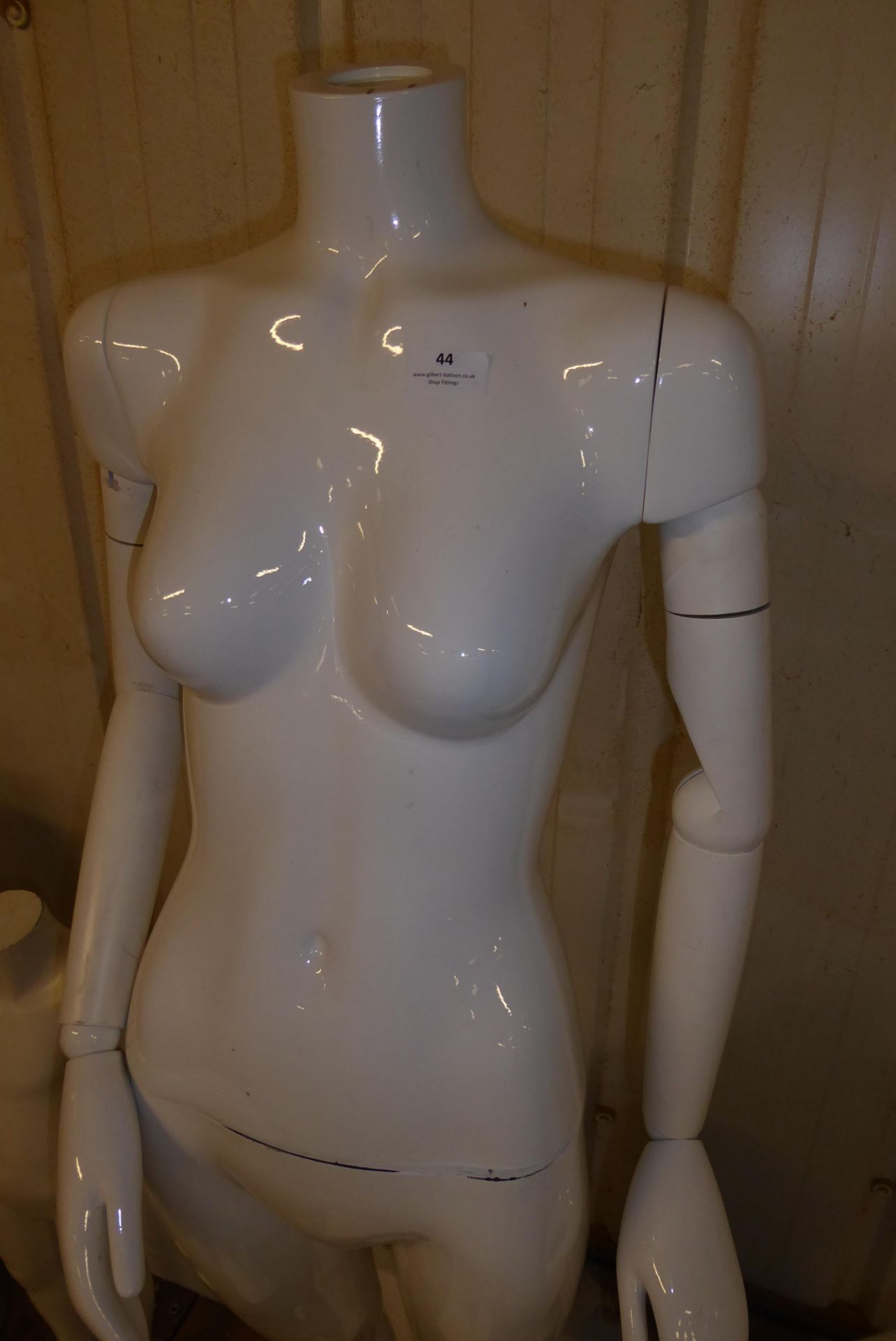 * Headless female mannequin on stand with articulated arms + headless female body on stand - Image 2 of 2