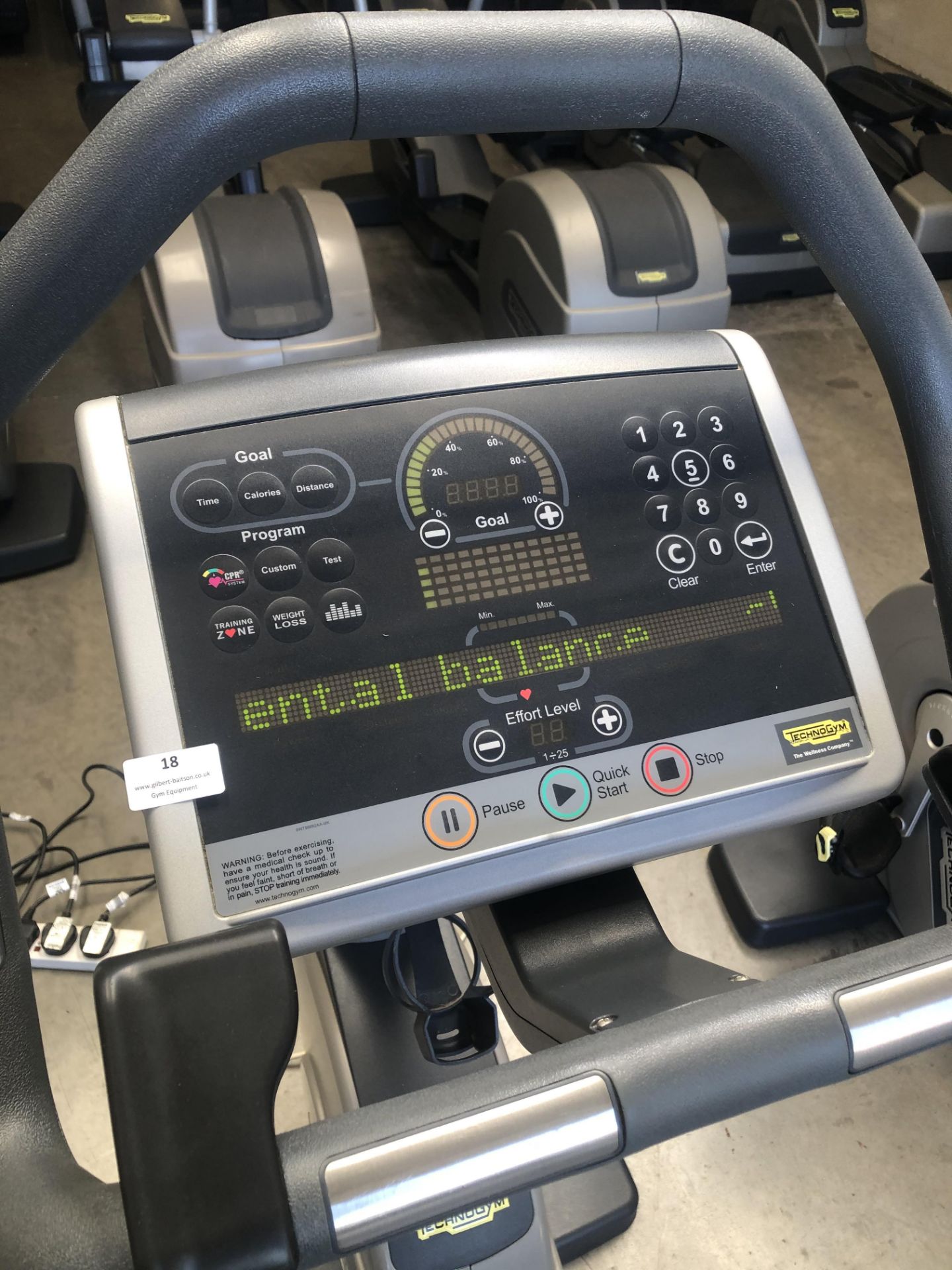 *Technogym 700 Series Upright Exercise Cycle with LED Panel - Image 2 of 2