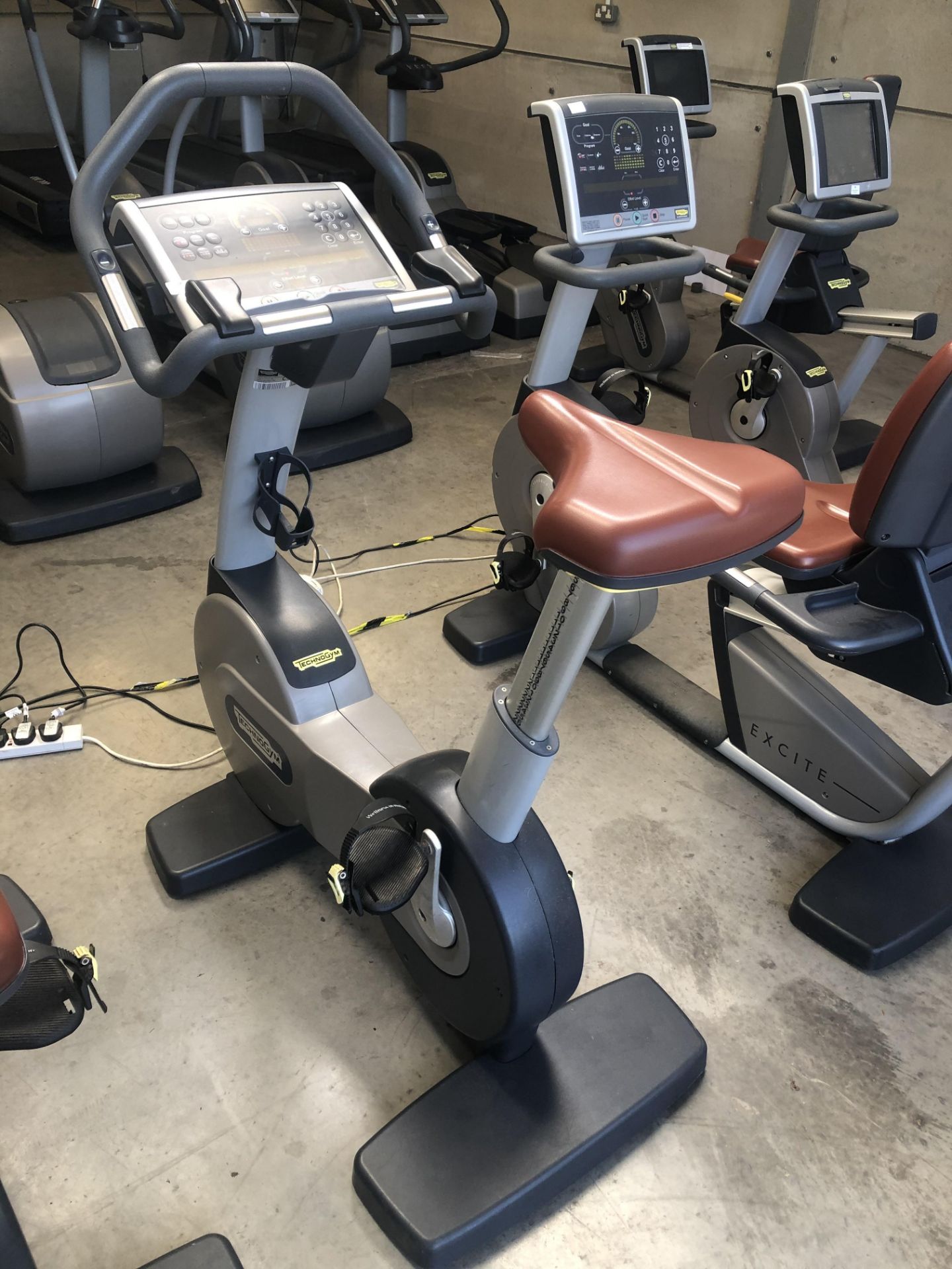*Technogym 700 Series Upright Exercise Cycle with LED Panel