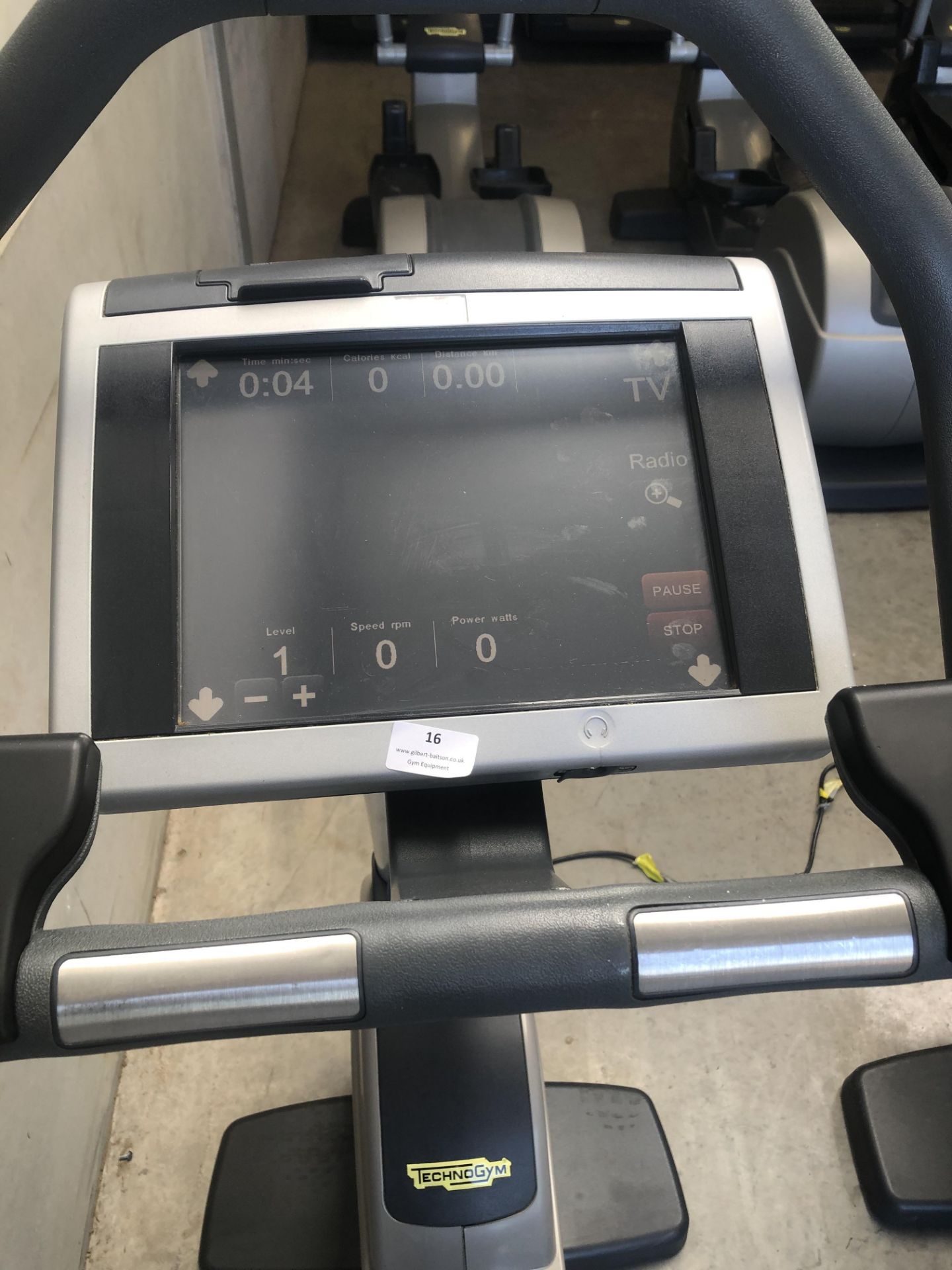 *Technogym 700 Series Upright Exercise Cycle with Touchscreen TV - Image 2 of 2