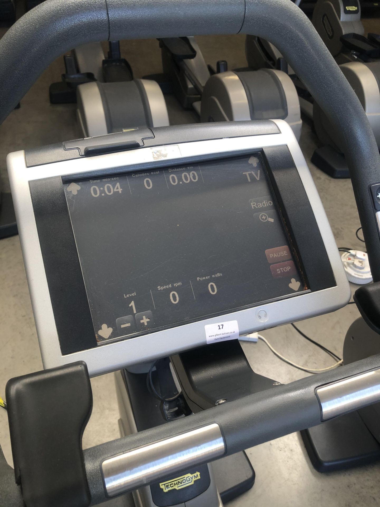 *Technogym 700 Series Upright Exercise Cycle with Touchscreen TV - Image 2 of 2