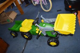 *John Deer Child's Ride-On Tractor with Trailer