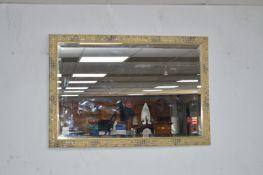 Gilt Framed Beveled Edge Wall Mirror