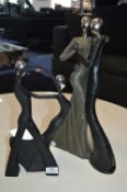 Two Abstract Dancer Sculptures (AF)
