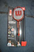 *Wilson Outdoor Badminton Set with 4 Rackets