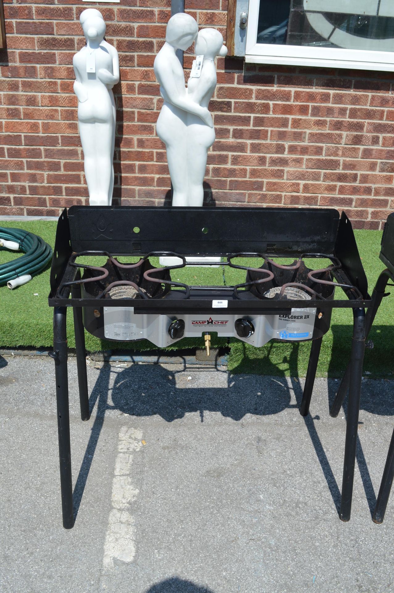 *Camp Chef Explorer 2X Two Burner Barbecue (missing grill pans and gas pipes)
