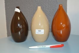 Three Small Decorative Specimen Vases