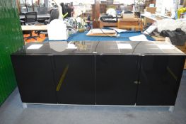 Black Gloss Sideboard 2m length