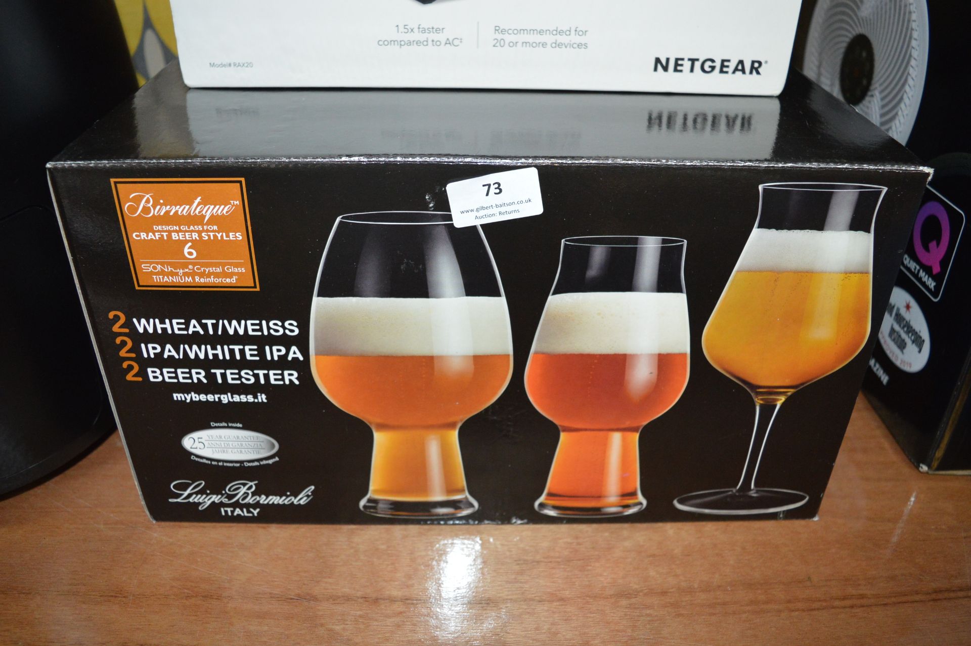 *6pc Italian Craft Beer Glass Set