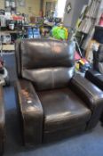 *Zach Leather Electric Recliner