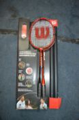 *Wilson Outdoor Badminton Set with 4 Rackets