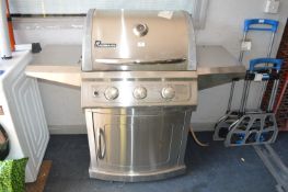 *Landman Three Burner Stainless Steel Barbecue