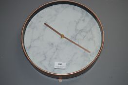 Marble Effect Wall Clock