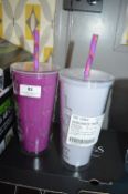 *Two Colour Changing Tumblers with Straws