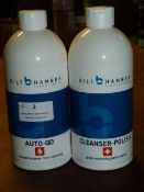 *500ml of Bilt Hamber Auto QD Finishing Dressing, and 500ml of Cleansing Polish