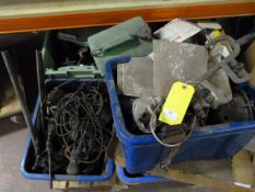 Pallet of Assorted Car Parts; Horns, Gauge Fix, Heater Controls, and Wiper Motors