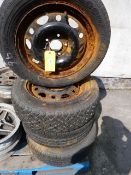 Four Tyres on Steel Rims