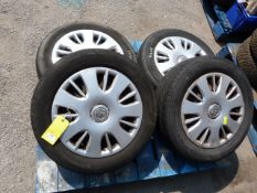 Four Corsa Wheels with Trims