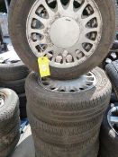 Six Saab Alloys with Tyres