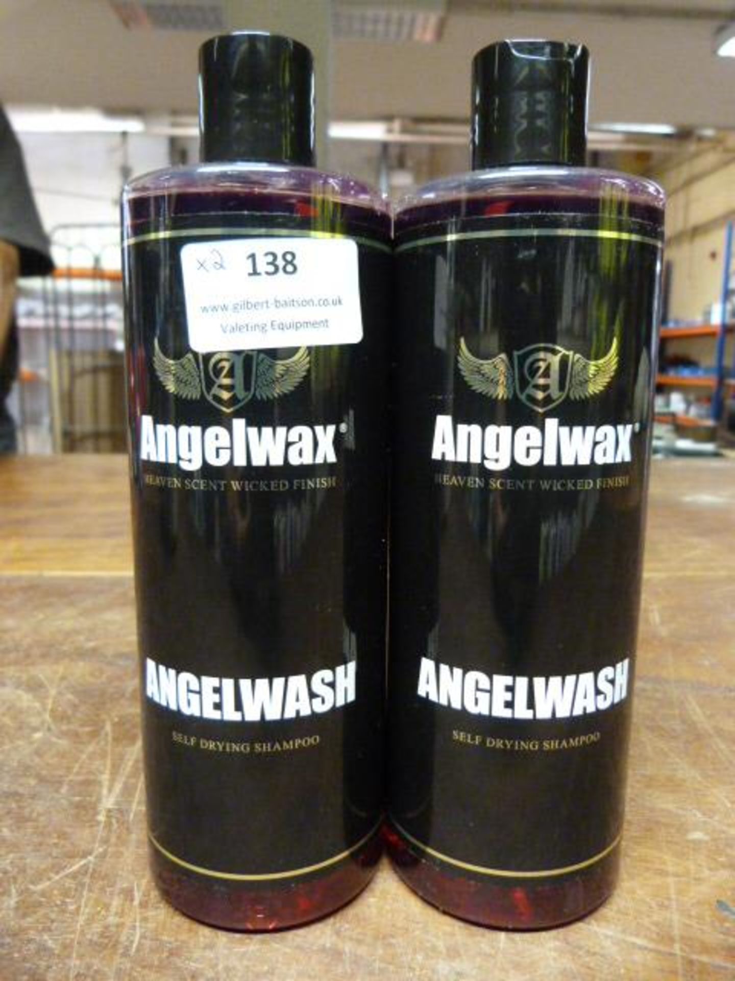 *2x 500ml of Angel Wax Self Drying Shampoo