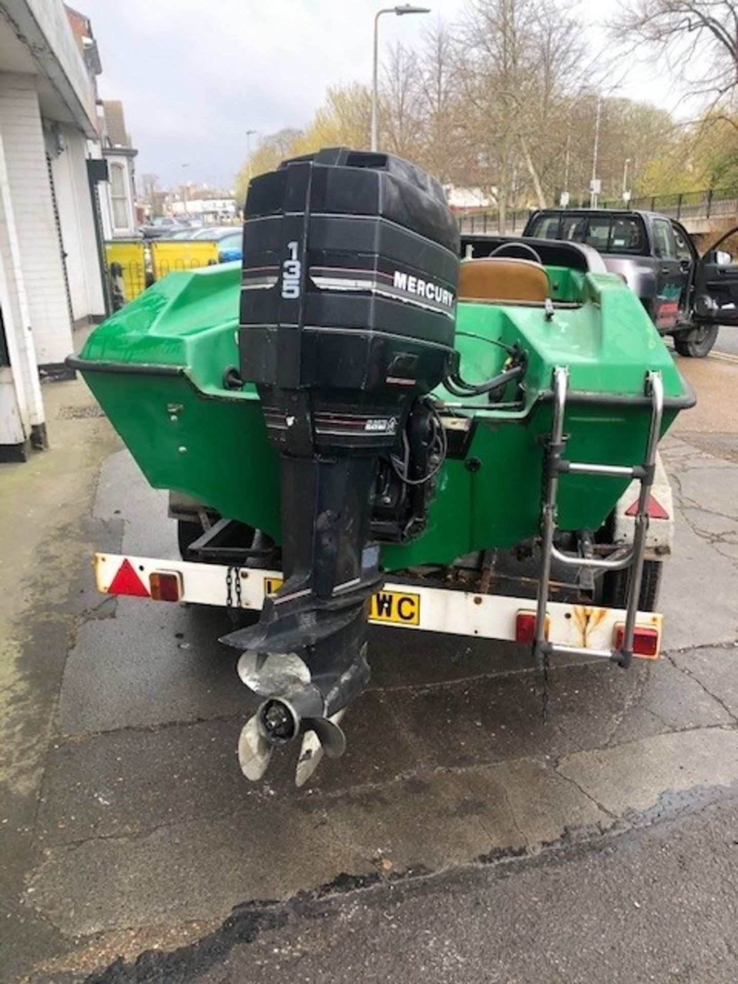 Ring 16ft Four Person Speedboat & Road Trailer A/F - Located in Romsey SO51 6AE - No 2 stroke Filler - Image 5 of 5