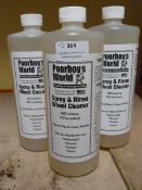 *3x 1L of Poorboy's World Spray & Rinse Wheel Cleaner