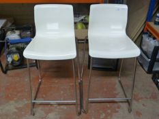 *Two Stackable Breakfast Bar Chairs