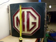 Large MG Double Sided Wall Mounted Sign