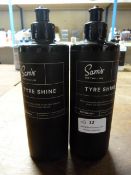 *2x 500ml of Sam's Tyre Shine