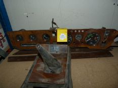 Wood Veneer Dash and Center Console for Humber Scepter with Instruments