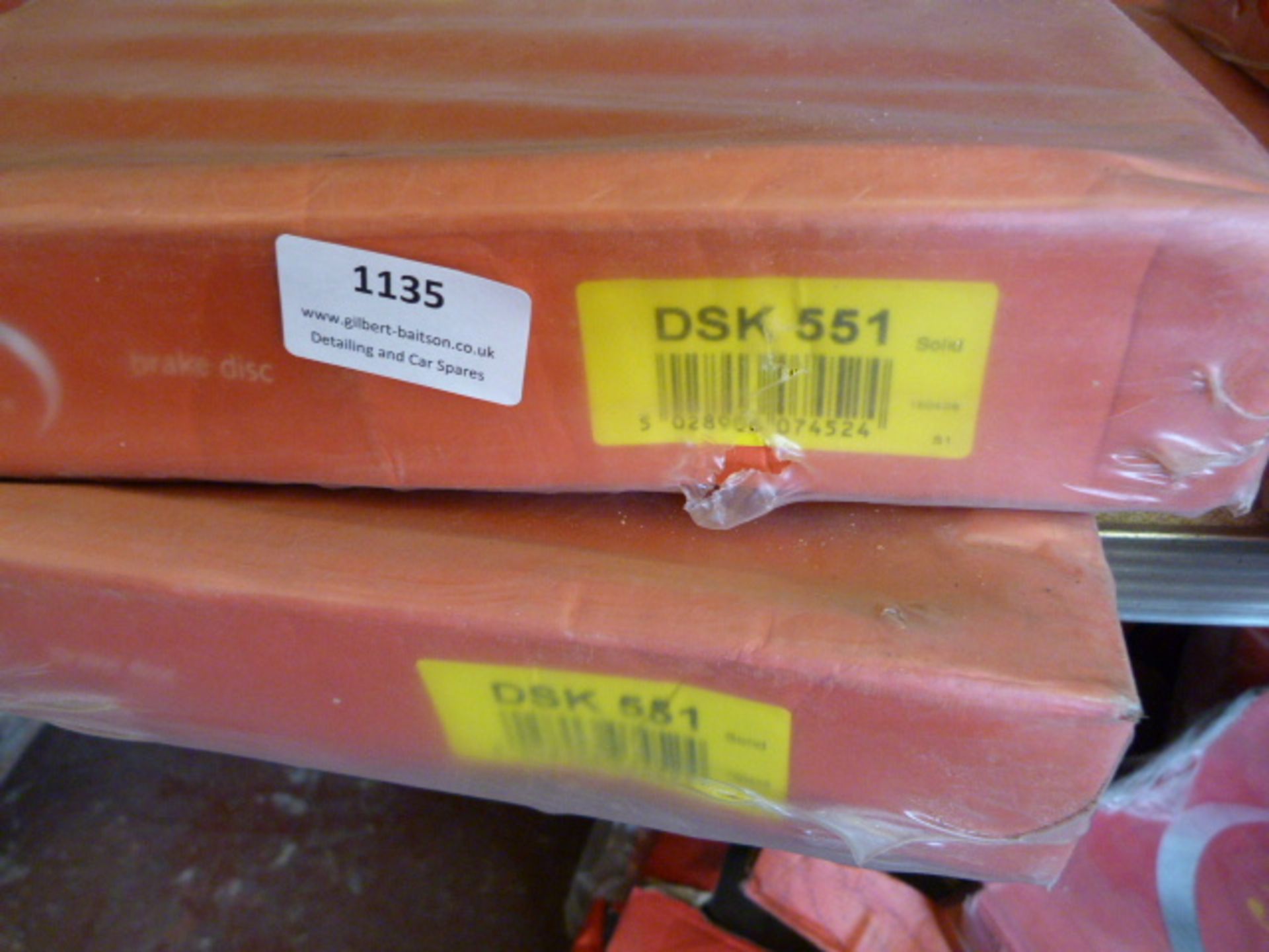 Two Apec Brake Discs Part No. DSK551