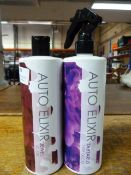 *2x 500ml of Auto Elixir Products: 1x Tyre Gloss and 1x Jewel Glaze