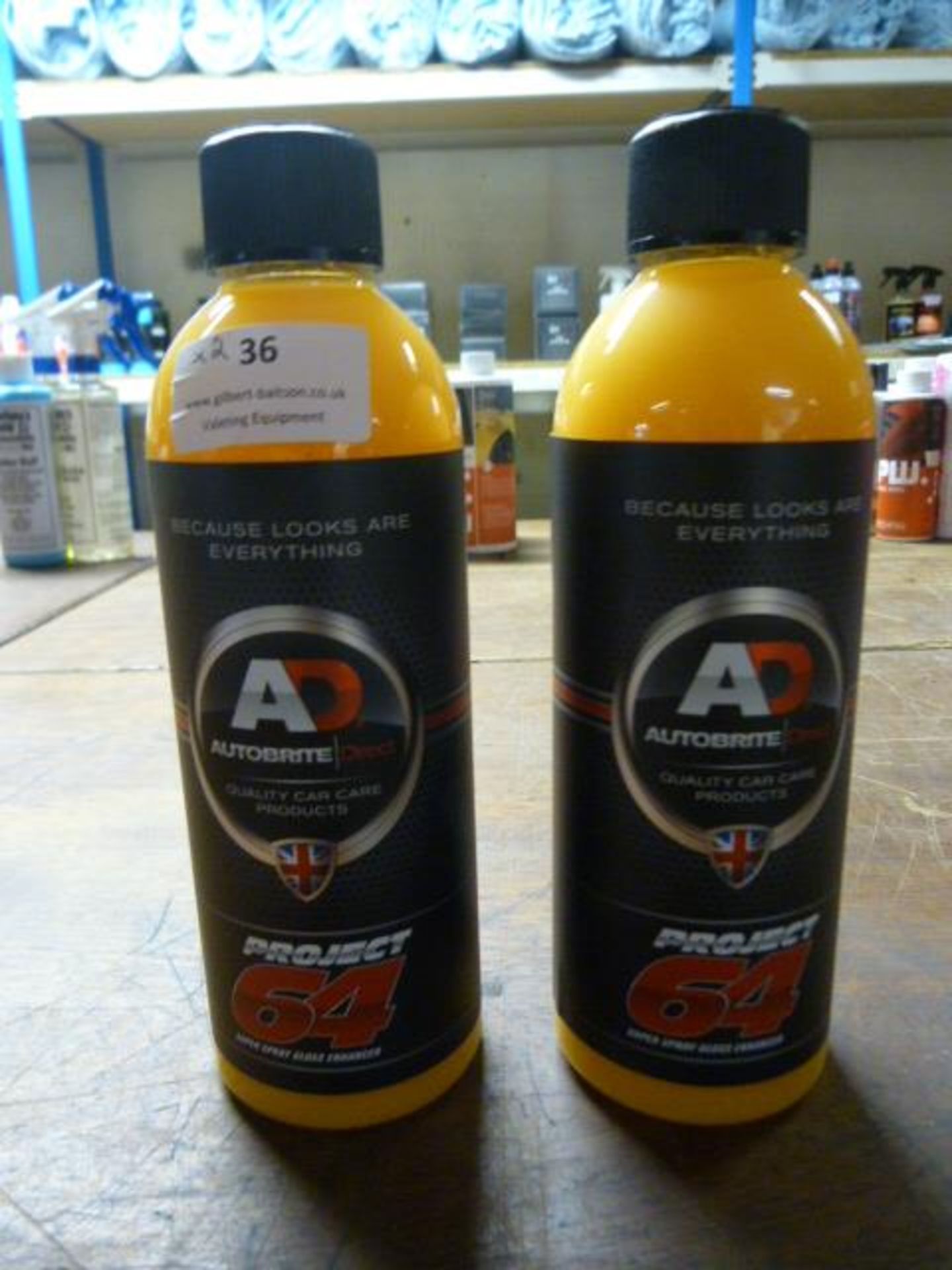 *2x 500ml of Autobrite Direct 64 Glass Gloss Enhancer