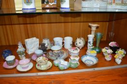 Decorative Glass and China; Mugs, Vases, Flower Po