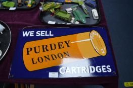 Reproduction Enamel Sign - Purdey of London