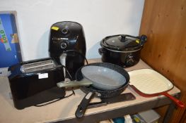 Kitchen Electricals and Pans; Toaster, Slow Cooker