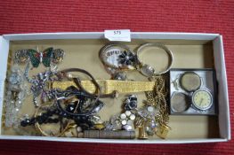 Vintage Costume Jewellery Plus Ladies Wristwatches