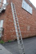 Aluminium 18 Rung Double Extension Ladder