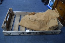 Vintage Wooden Crate and a Vintage Army Kit Bag