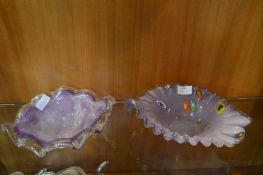 Two Murano Glass Dishes