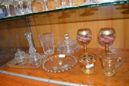 Glass Vases, Dishes, Bowls, etc.