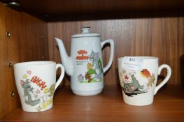 Tom & Jerry Mugs and Teapot
